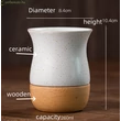 Wooden and ceramic csésze 260 ml