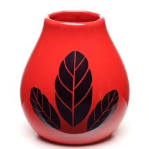 Kerámia mate csésze Luka Hoja Red 350ml