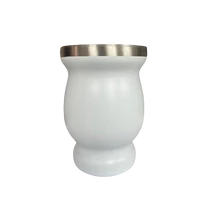 INOX mate tök (Calabaza) 230ml - fehér