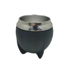 INOX mate tök (Calabaza) Torpedo 280ml - fekete