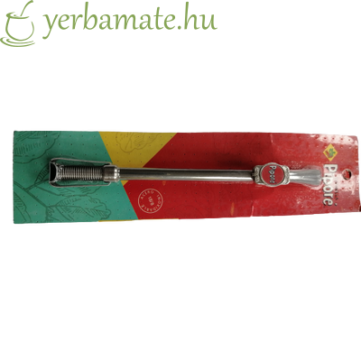  Bombilla Pipore Resorte , rozsdamentes szívószál, 17 cm