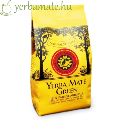 Yerba Mate Tea, Mate Green FRUTILLA CON VAINILLA (95% levél) 400g