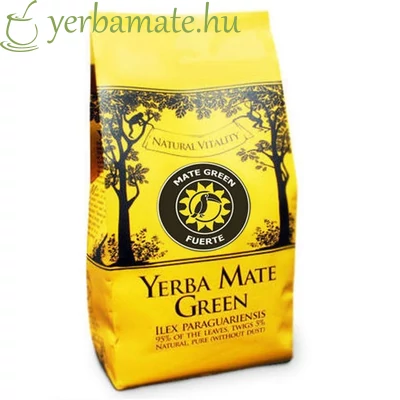 Yerba Mate Tea, Mate Green FUERTE (95% levél) 400g