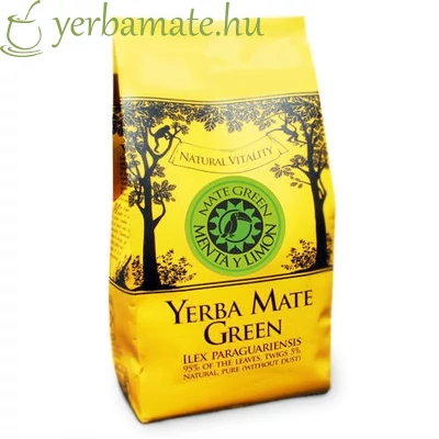 Yerba Mate Tea, Mate Green MENTA/Limon (95% levél) 500g