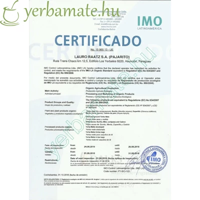 Yerba Mate Tea, Pajarito Orgánica (BIO) 500g