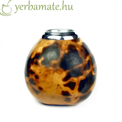 Tradicionális kézműves mate tök (Calabaza), Tigris 