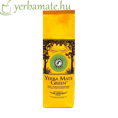 Yerba Mate Tea, Mate Green DETOX (95% levél) 200g