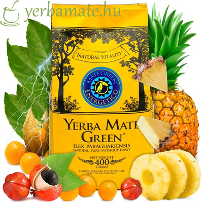 Yerba Mate Tea, Mate Green Energetico (95% levél) 400g