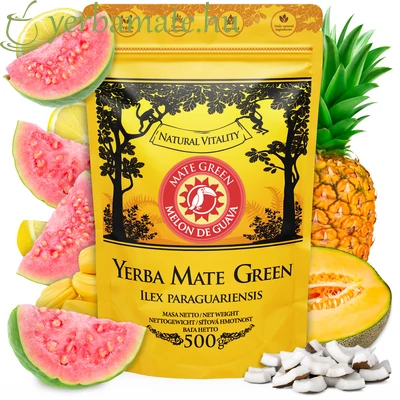 Yerba Mate Tea, Mate Green Melon de GUAVA 400g