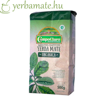 Yerba Mate Tea, CampoClaro Organica Montes Nativos Suave (BIO) 500g