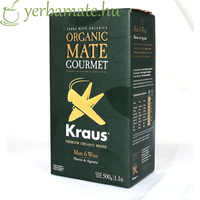 Yerba Mate Tea, Kraus Bio Gourmet Prémium Orgánica (Fair Trade) 500g