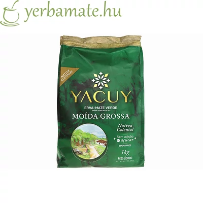 Yerba Mate Tea, Mate Green YACUY Colonial chimarrao Moida Grossa  500g