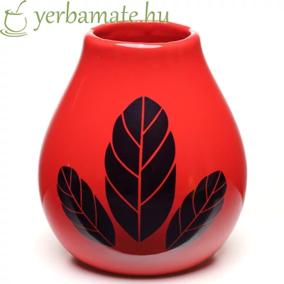 Kerámia mate csésze Luka Hoja Red 350ml