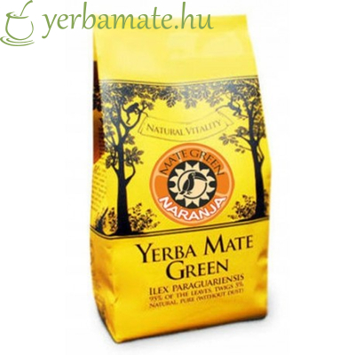 Yerba Mate Tea, Mate Green Naranja (90% levél) 200g