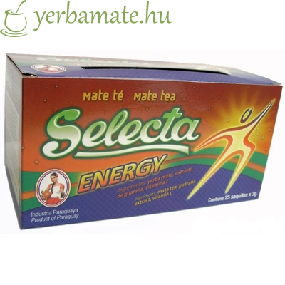 Yerba Mate Tea, Selecta Energy, 25x3g filter