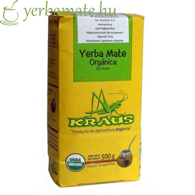 Yerba Mate Tea, Kraus Orgánica (Fair Trade) 500g