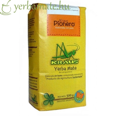 Yerba Mate Tea, Kraus Pionero (Fair Trade) 500g Sérült csomagolás