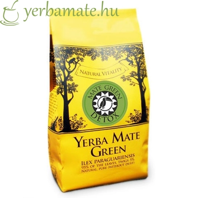 Yerba Mate Tea, Mate Green DETOX (95% levél) 400g