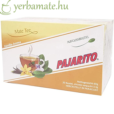 Yerba Mate Tea, Pajarito vaniliás, 20x3g filter