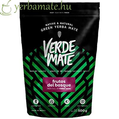 Yerba Mate Tea, Verde Mate Green Frutos del Bosque 500g