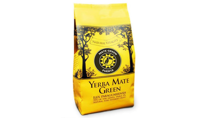 Yerba Mate Tea, Mate Green FUERTE (95% levél) 400g