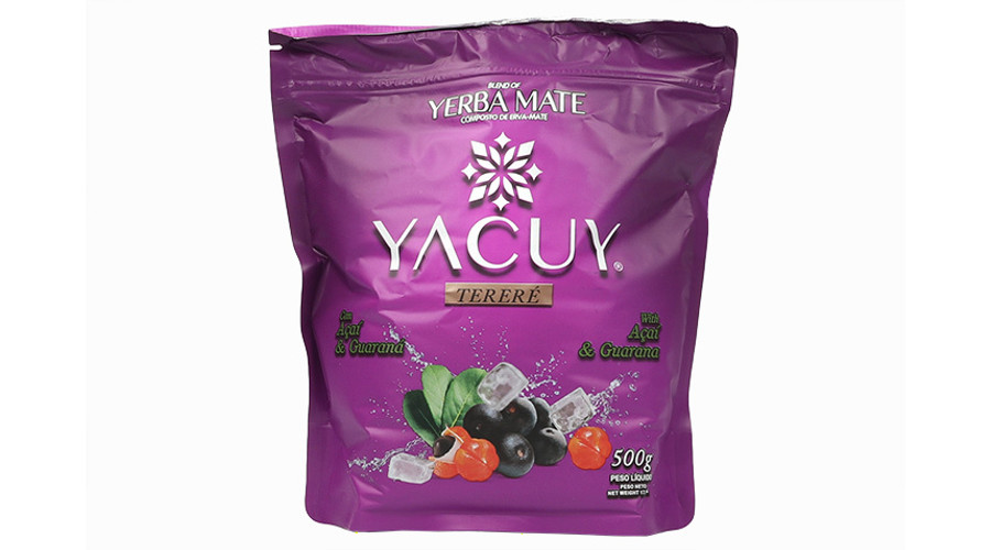 Yerba Mate Tea, Mate Green YACUY Terere Acai és guarana 500g Yerba Mate Tea, Mate Green YACUY Terere Acai és guarana 500g