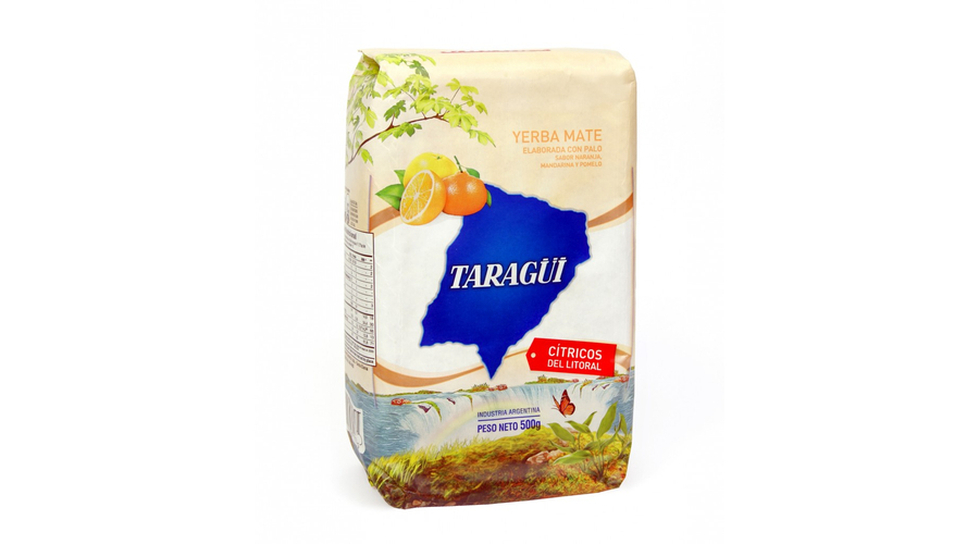 Yerba Mate Tea, Taragüi Cítricos del Litoral 500g